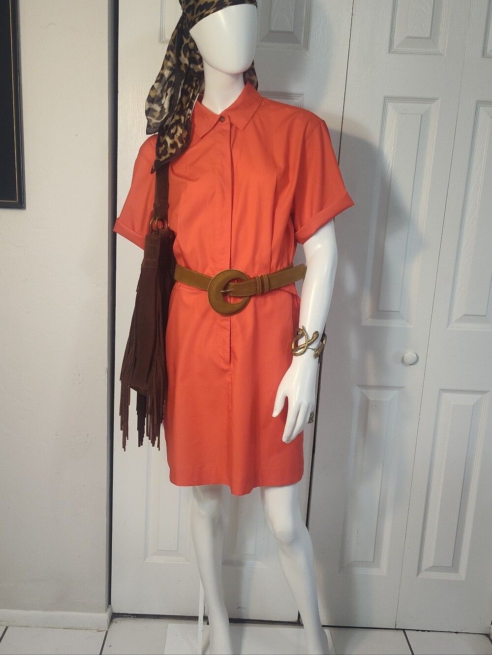 Short-Sleeve Shirt Dress